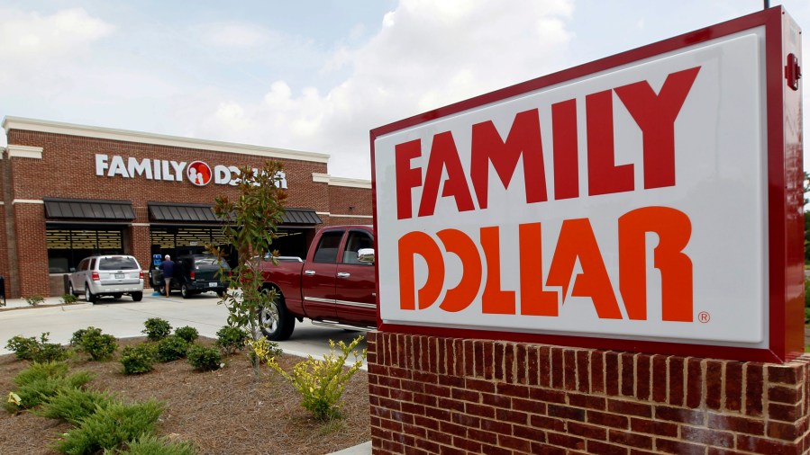 A Family Dollar storefront in Ridgeland, Mississippi