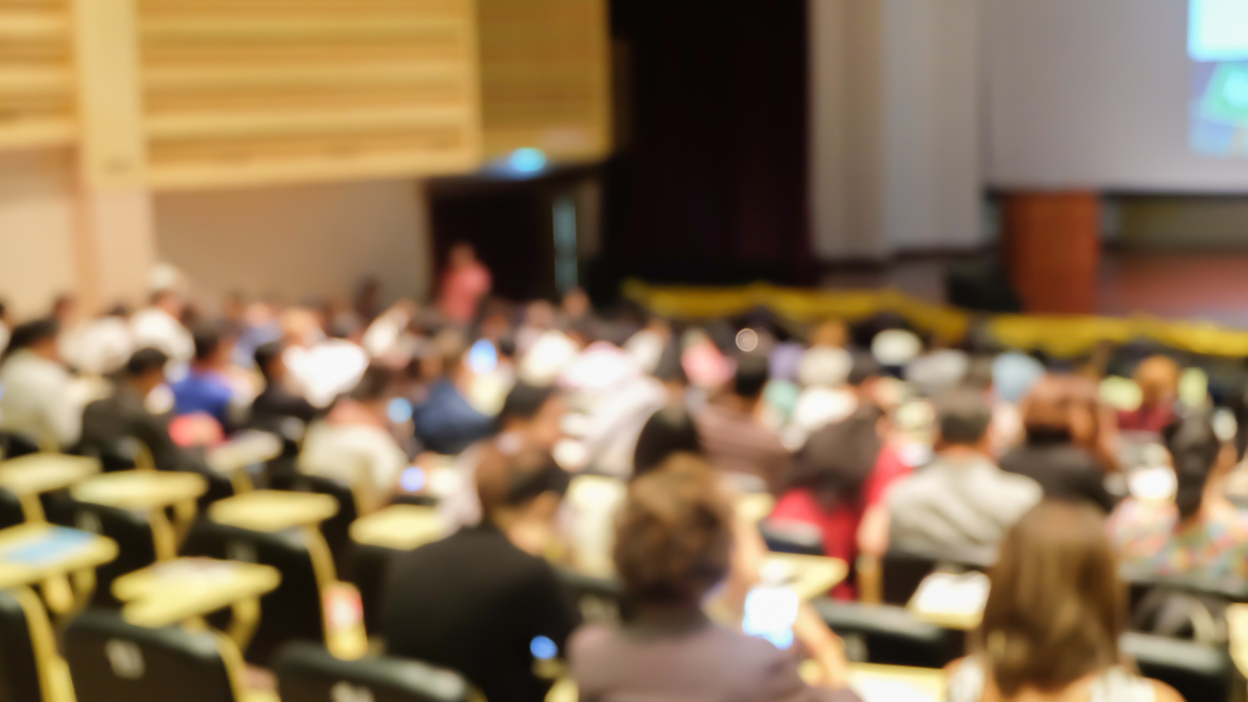 Blurred focus group of students sitting in class (iStock / Getty Images)