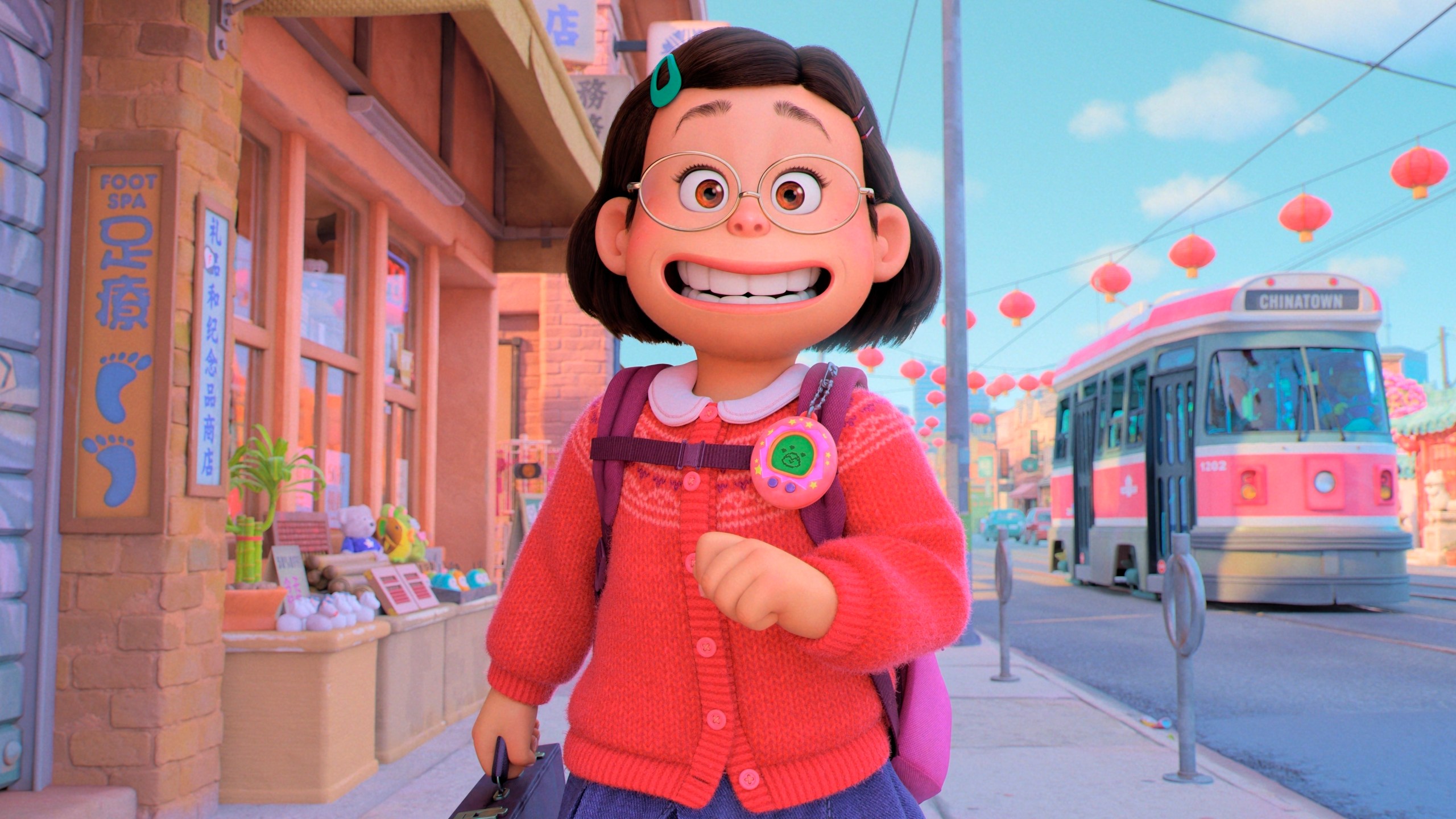 This image released by Disney+ shows Mei Lee, voiced by Rosalie Chiang in a scene from "Turning Red."