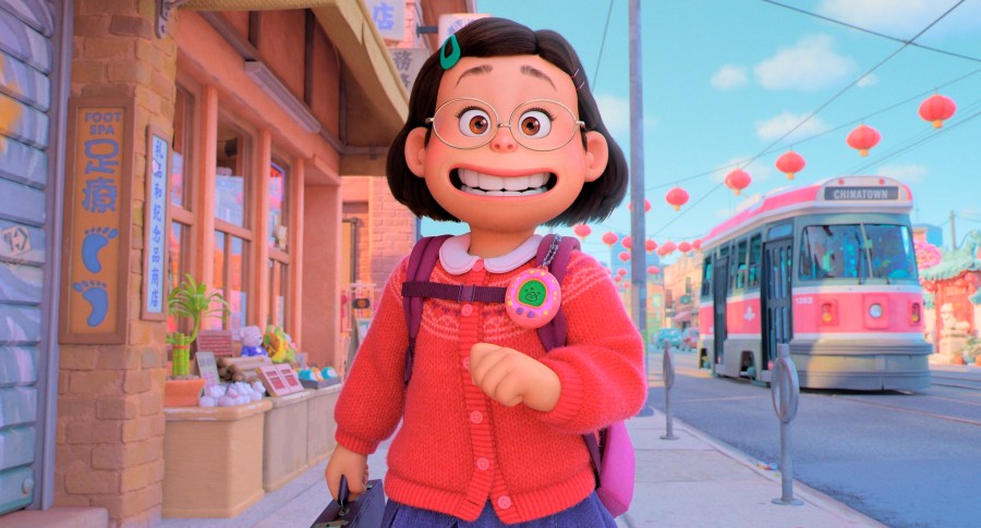 This image released by Disney+ shows Mei Lee, voiced by Rosalie Chiang in a scene from "Turning Red."