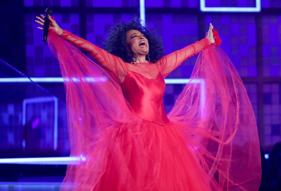 Diana Ross performs a medley at the 61st annual Grammy Awards on Sunday, Feb. 10, 2019, in Los Angeles.