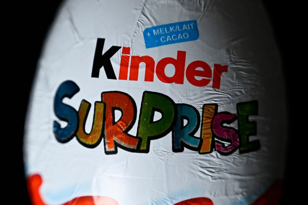 Illustration picture shows the 'Kinder Surprise' chocolate egg, made by Ferrero