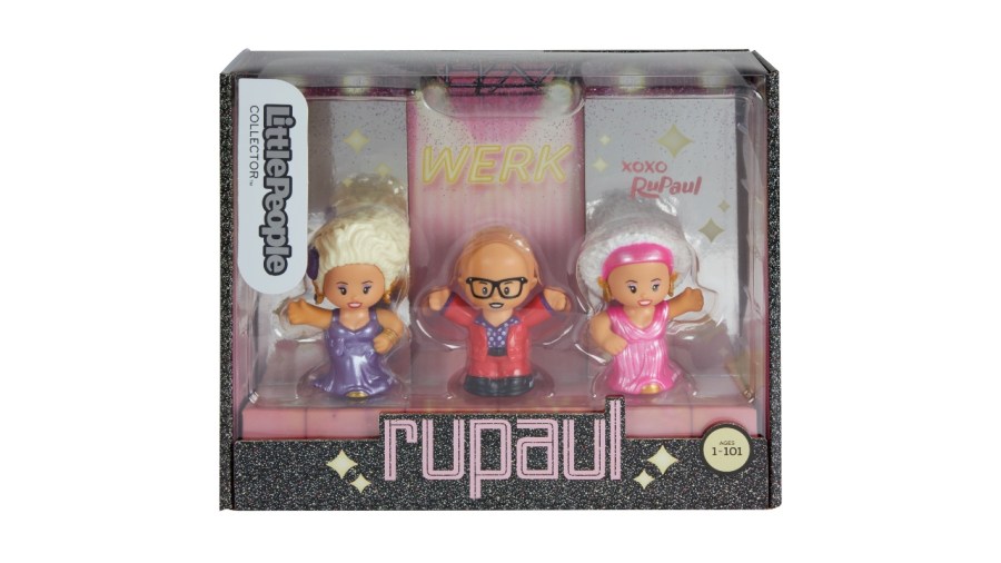 Package of three RuPaul figurines