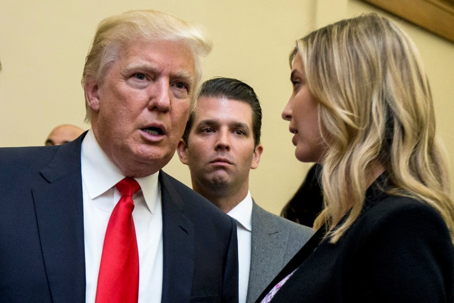 Donald Trump. Donald Trump Jr., Ivanka Trump