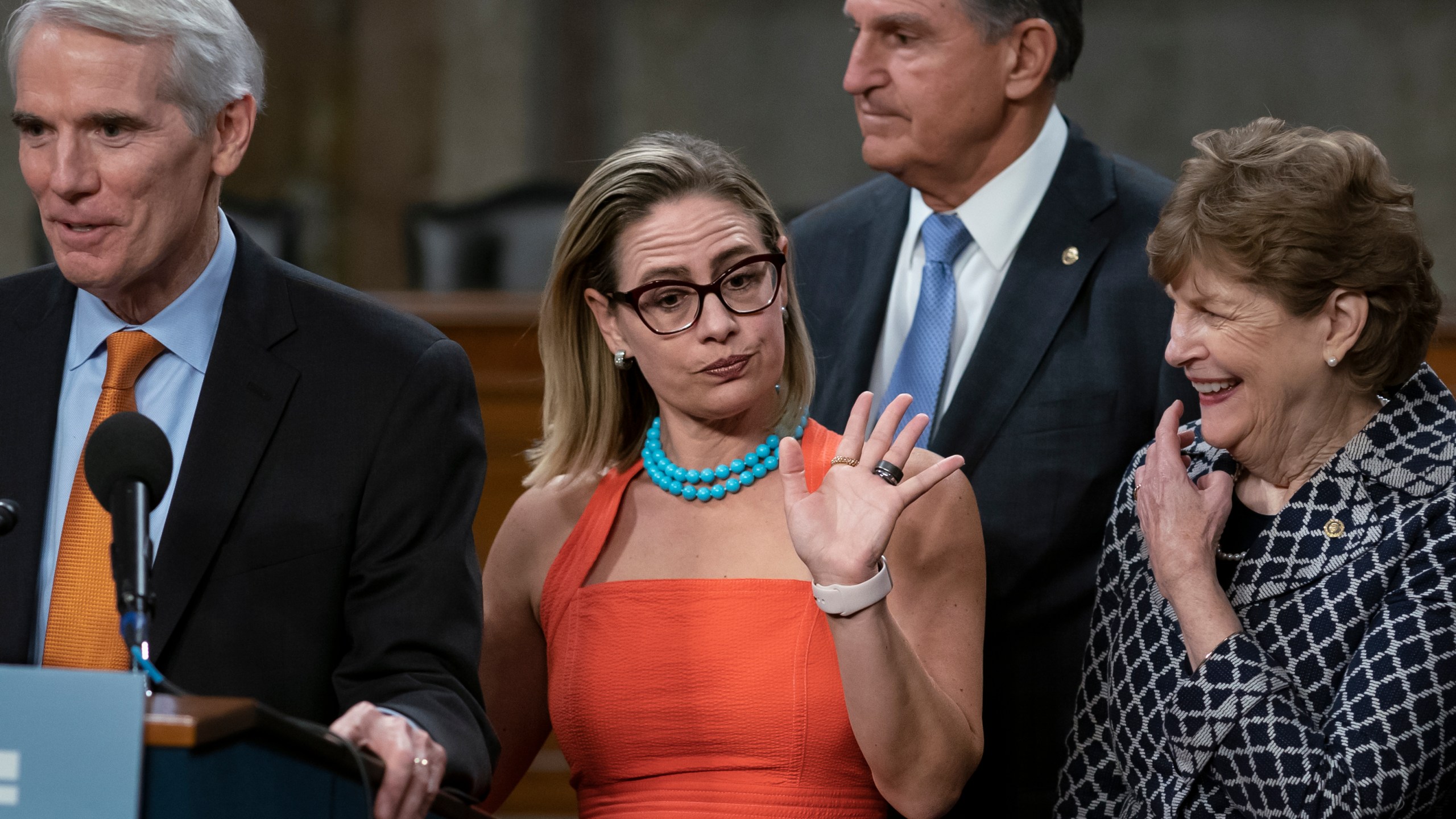 Rob Portman, Joe Manchin, Jeanne Shaheen, Kyrsten Sinema