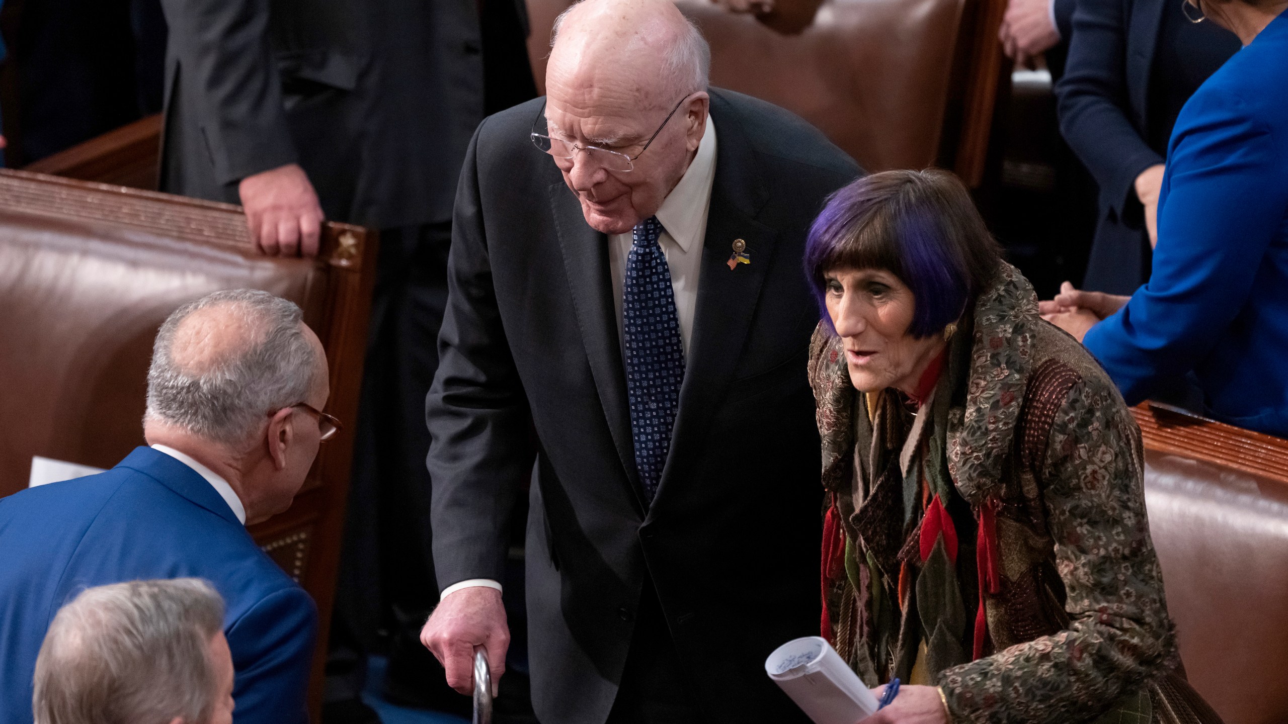 Chuck Schumer, Patrick Leahy, Rosa DeLauro