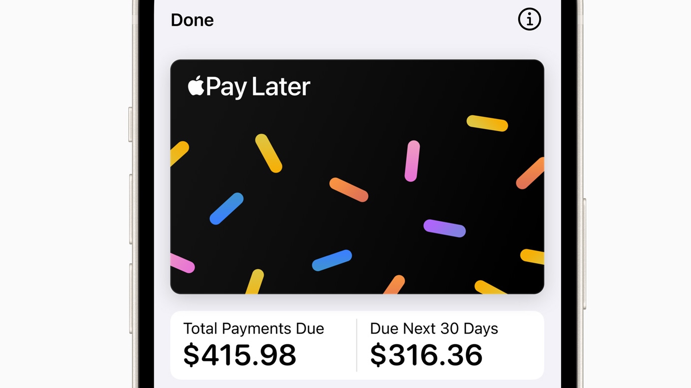 Apple Pay Later logo as seen in Apple Wallet