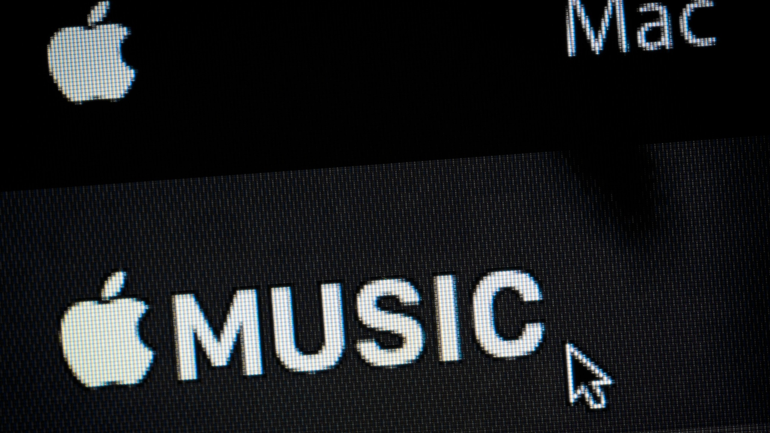 BERLIN, GERMANY - JANUARY 21: The Logo of Apple Music is displayed on a computer screen on January 21, 2016 in Berlin, Germany. (Photo by Thomas Trutschel/Photothek via Getty Images)