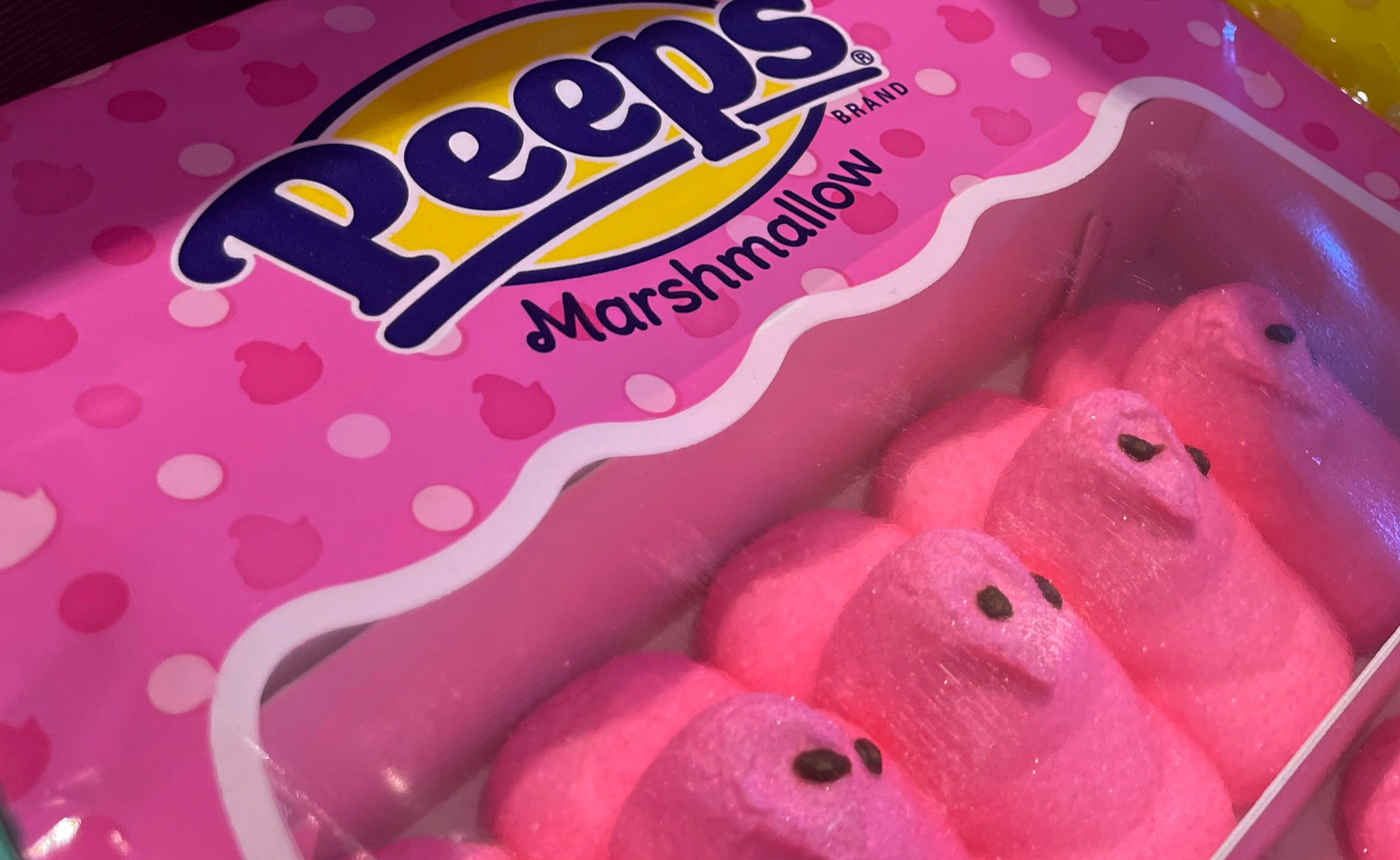 Marshmallow Peeps candy is on display at a store in Lafayette, Calif., on March 24, 2023. A California lawmaker wants to ban certain types of chemical additives in food dyes used in popular candies like Skittles and Peeps. They are already banned in the European Union based on public health concerns. (AP Photo/Haven Daley)