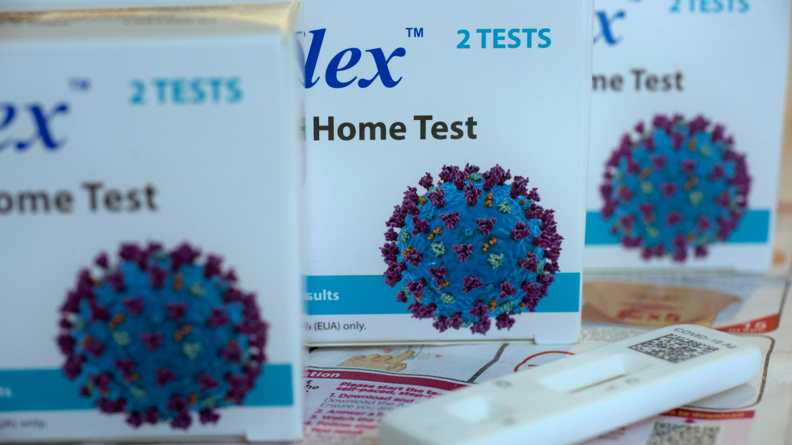 COVID-19 antigen home tests are photographed in New York on Wednesday, April 5, 2023. When the COVID-19 public health emergency ends in the U.S. in May 2023, you'll still have access to a multitude of tests but with one big difference: who pays for them. For the first time, you may have to pick up some or all of the costs, depending on your insurance coverage and whether the tests are done at home or in a doctor's office. (AP Photo/Patrick Sison)