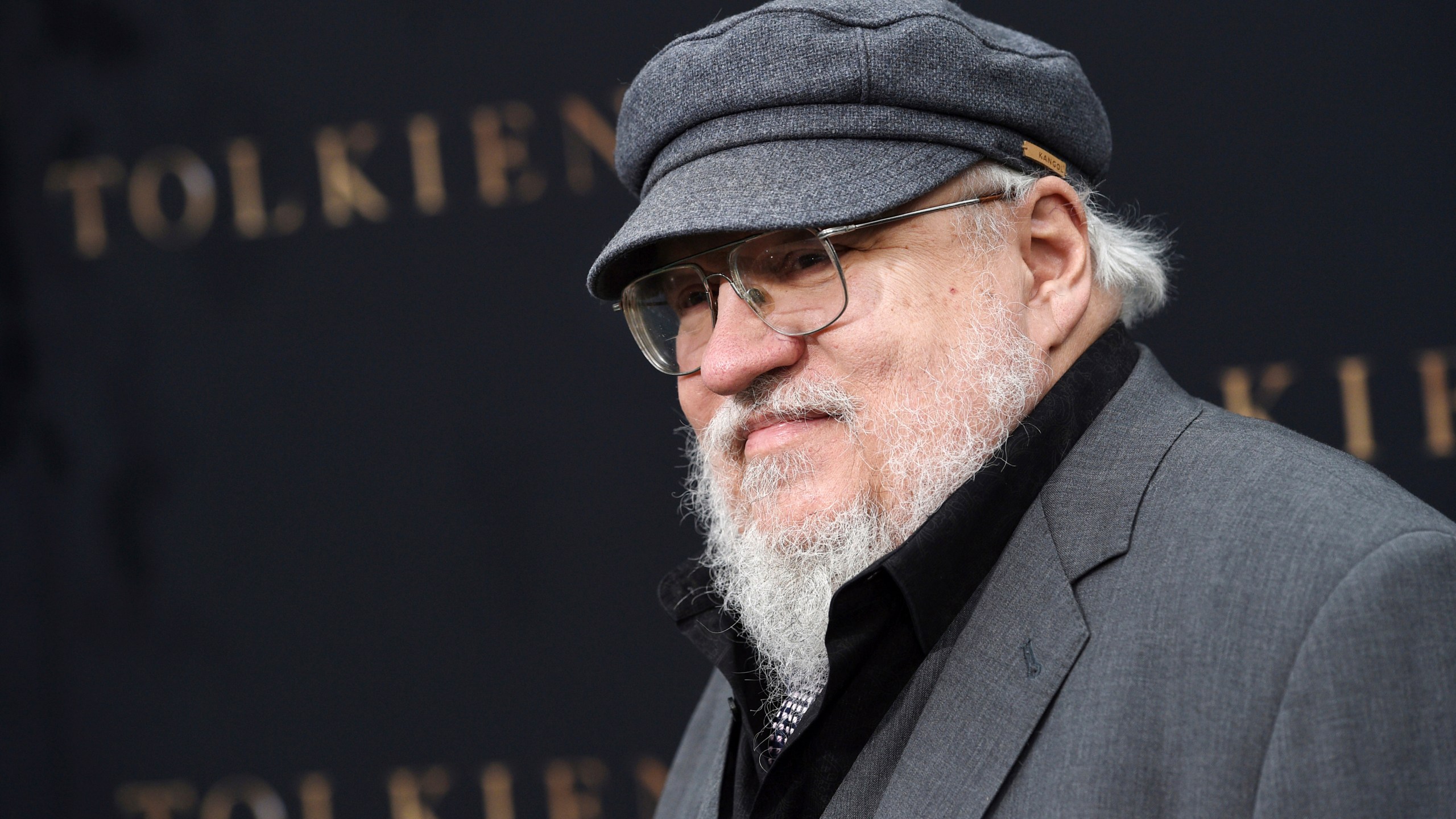 FILE - Author George R.R. Martin poses at the premiere of the film "Tolkien," at the Regency Village Theatre on May 8, 2019, in Los Angeles. Warner Bros. Discovery is sticking with safe bet franchises that will likely lure viewers, including a “Harry Potter” series and a “Game of Thrones” prequel for its rebranded Max streaming service, the company announced Wednesday, April 12, 2023. (Photo by Chris Pizzello/Invision/AP, File)