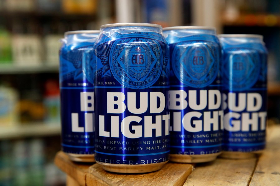 FILE - Cans of Bud Light beer are seen in Washington, Thursday Jan. 10, 2019. The marketing executive who oversaw a partnership between Bud Light and a transgender influencer is taking a leave of absence after it snowballed into cries for boycotts from some angry customers, according to media reports, Friday, April 21, 2023. (AP Photo/Jacquelyn Martin, File)