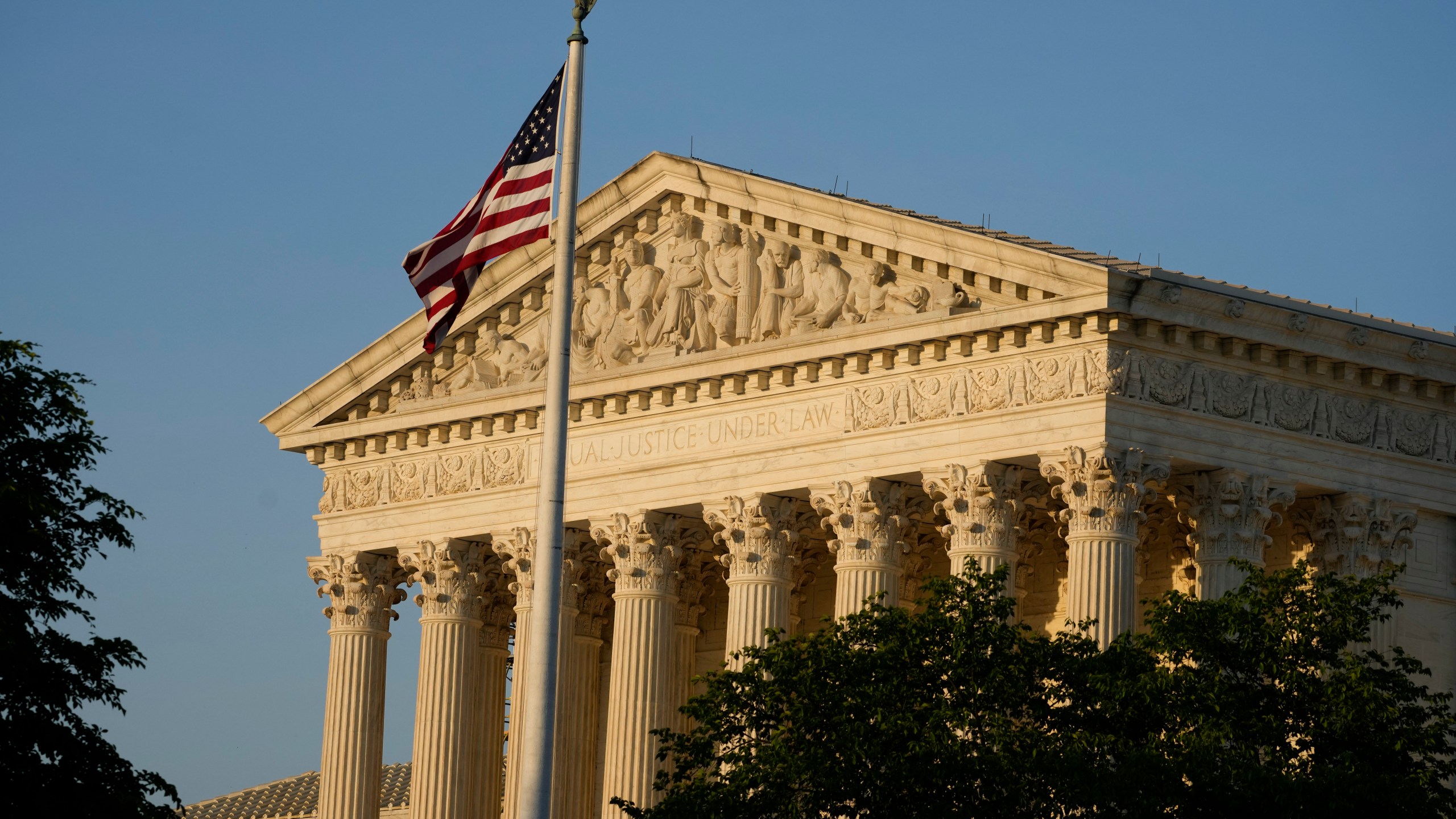 FILE - The Supreme Court is seen on Friday, April 21, 2023, in Washington. The Supreme Court on Monday, April 24, rejected appeals from oil and gas companies that are fighting lawsuits from state and local governments over whether they can be held responsible for harms resulting from global warming. (AP Photo/Alex Brandon, File)