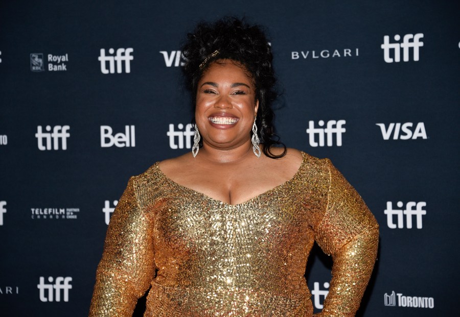 FILE - Angie Thomas attends the premiere for "On The Come Up" on day one of the Toronto International Film Festival at the Princess of Wales Theatre on Sept. 8, 2022, in Toronto. The best-selling author Thomas and Belhaven University surprised a senior at a Mississippi high school on Thursday, April 27, 2023, with a full-ride scholarship for creative writing. (Photo by Evan Agostini/Invision/AP, File)