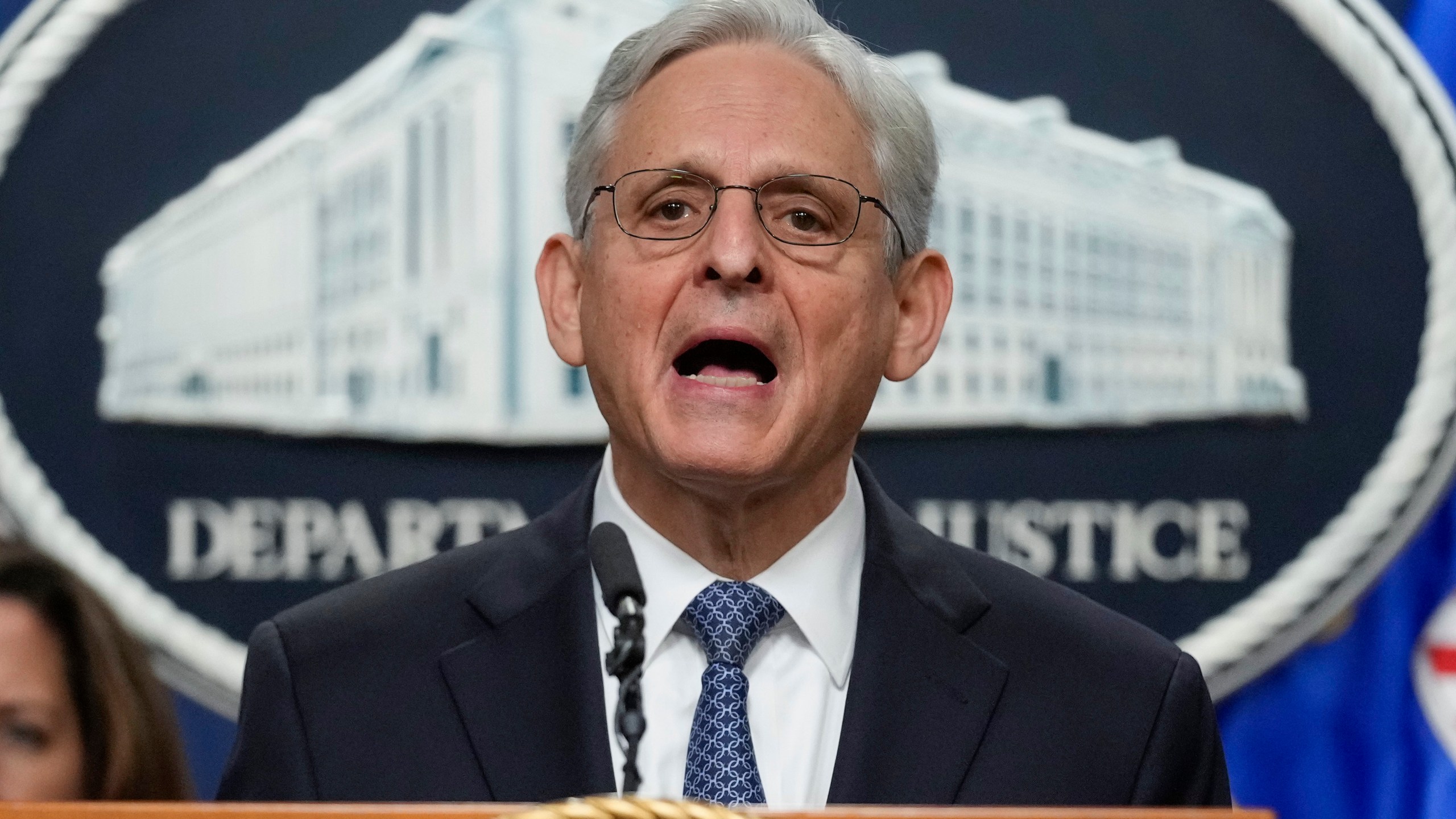 FILE - Attorney General Merrick Garland announces Jack Smith as special counsel to oversee the Justice Department's investigation into the presence of classified documents at former President Donald Trump's Florida estate and aspects of a separate probe involving the Jan. 6 insurrection and efforts to undo the 2020 election, at the Justice Department in Washington, Nov. 18, 2022. (AP Photo/Andrew Harnik, File)