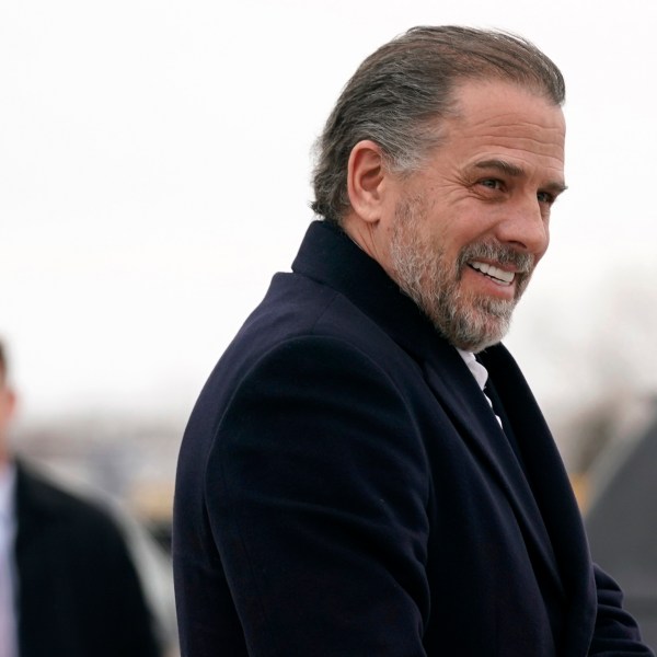 FILE - Hunter Biden, son of President Joe Biden, boards Air Force One with the president, Saturday, Feb. 4, 2023, at Hancock Field Air National Guard Base in Syracuse, N.Y. (AP Photo/Patrick Semansky, File)