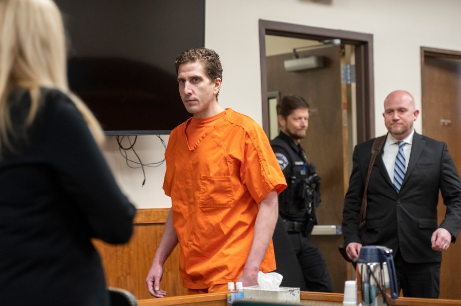 FILE - Bryan Kohberger enters the courtroom for his arraignment hearing in Latah County District Court, May 22, 2023, in Moscow, Idaho. Prosecutors say they are seeking the death penalty against Kohberger, the man accused of stabbing four University of Idaho students to death in November 2022. Latah County Prosecutor Bill Thompson filed the notice of his intent to seek the death penalty in court on Monday, June 26. (Zach Wilkinson/The Moscow-Pullman Daily News via AP, Pool, File)