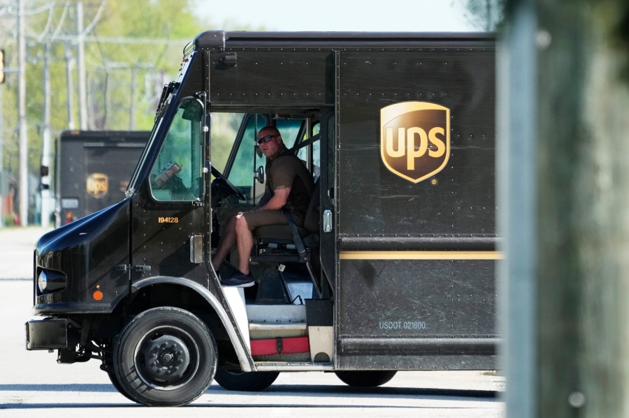 File - A UPS truck makes deliveries in Northbrook, Ill., Wednesday, May 10, 2023. Frustrated by what he called an "appalling counterproposal" earlier this week, the head of the union representing 340,000 UPS workers said a strike now appears inevitable and gave the shipping giant a Friday deadline to improve its offer. (AP Photo/Nam Y. Huh)