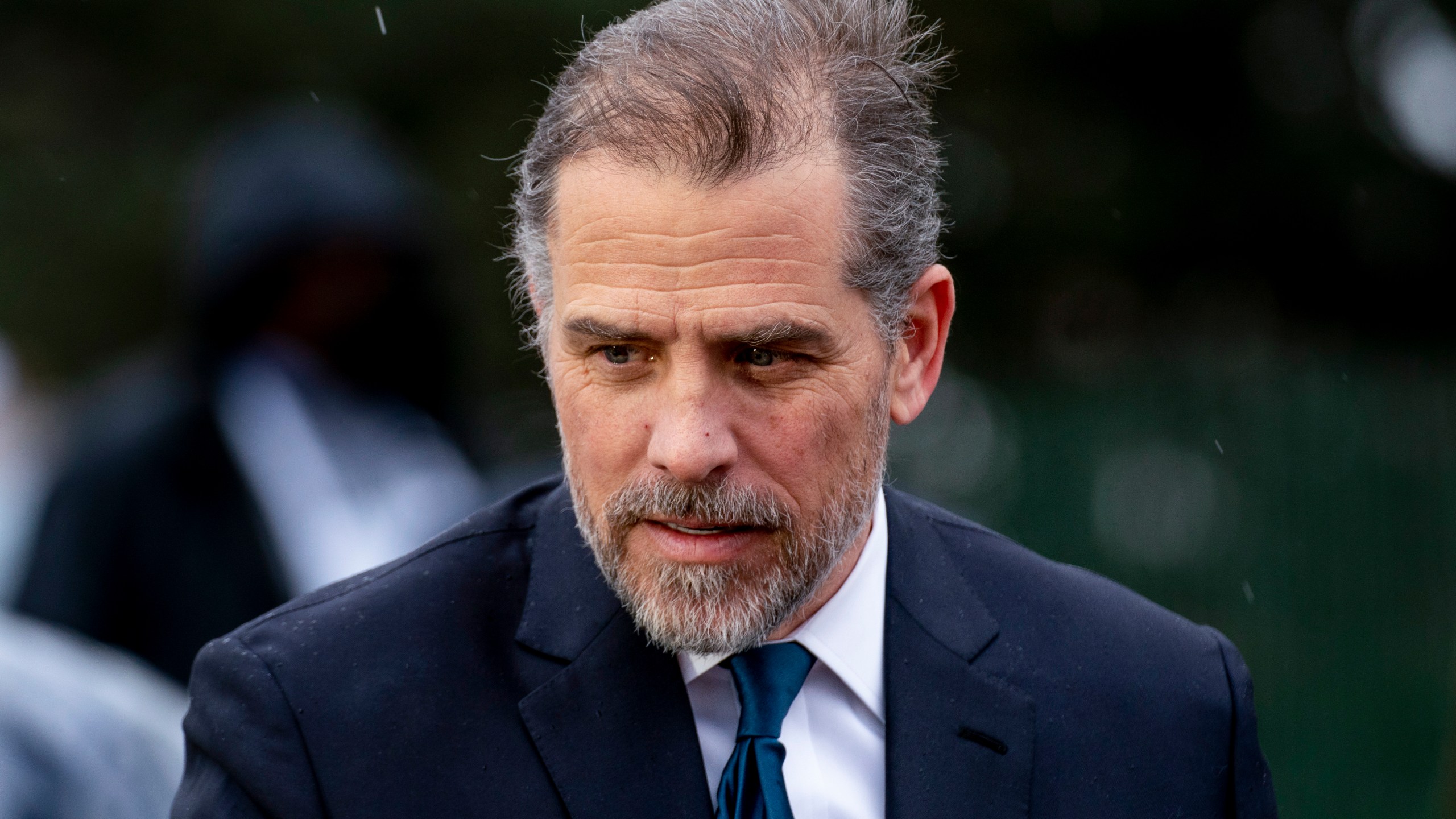 FILE - Hunter Biden, the son of President Joe Biden, speaks to guests during the White House Easter Egg Roll on the South Lawn of the White House, April 18, 2022, in Washington. (AP Photo/Andrew Harnik, File)