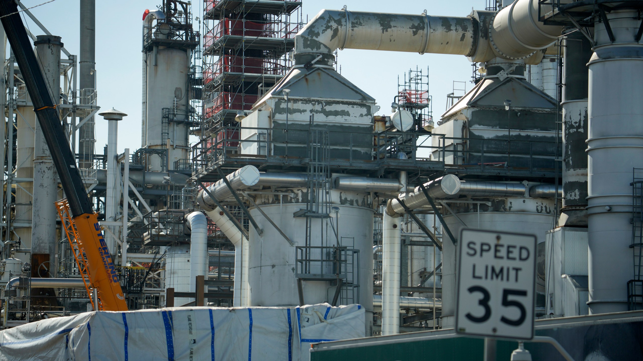 File - The Suncor fuel and petroleum products refinery is shown on Saturday, Feb. 25, 2023, in Commerce City, Colo. The Labor Department releases the producer price index for June, an indicator of inflation at the wholesale level. (AP Photo/David Zalubowski, File)