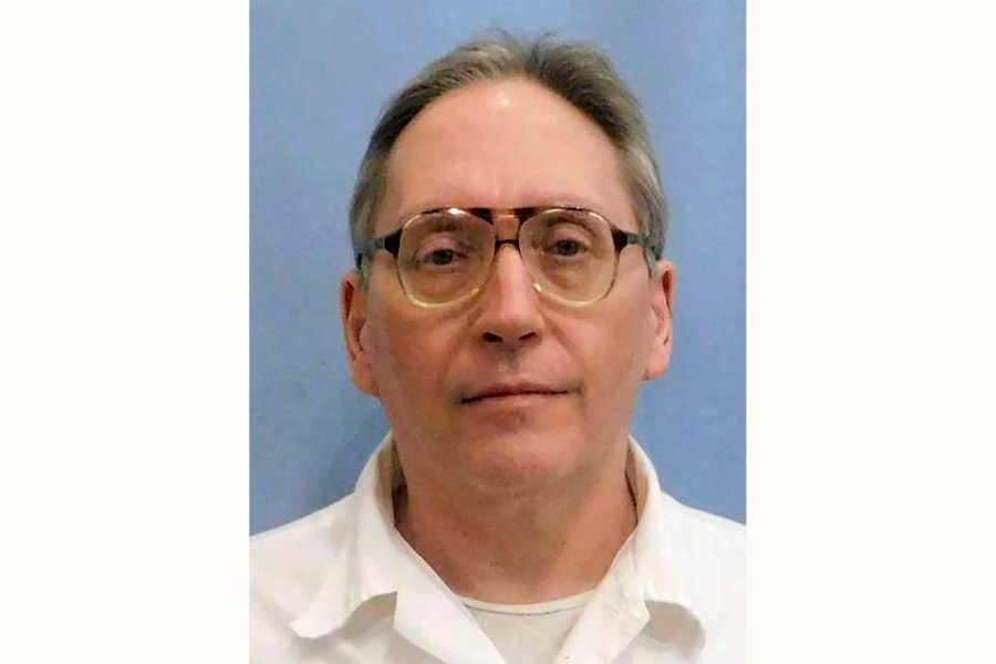 This undated photo provided by the Alabama Department of Corrections shows James Barber. A federal appeals court on Wednesday, July 19, 2023, refused to stop Barber's upcoming execution in Alabama, rejecting his argument that the state has a history of botched lethal injections. Barber, 64, is scheduled to be put to death Thursday evening, July 20, at a south Alabama prison, in the first execution scheduled in the state since Gov. Kay Ivey paused them in November for an internal review. (Alabama Department of Corrections via AP)