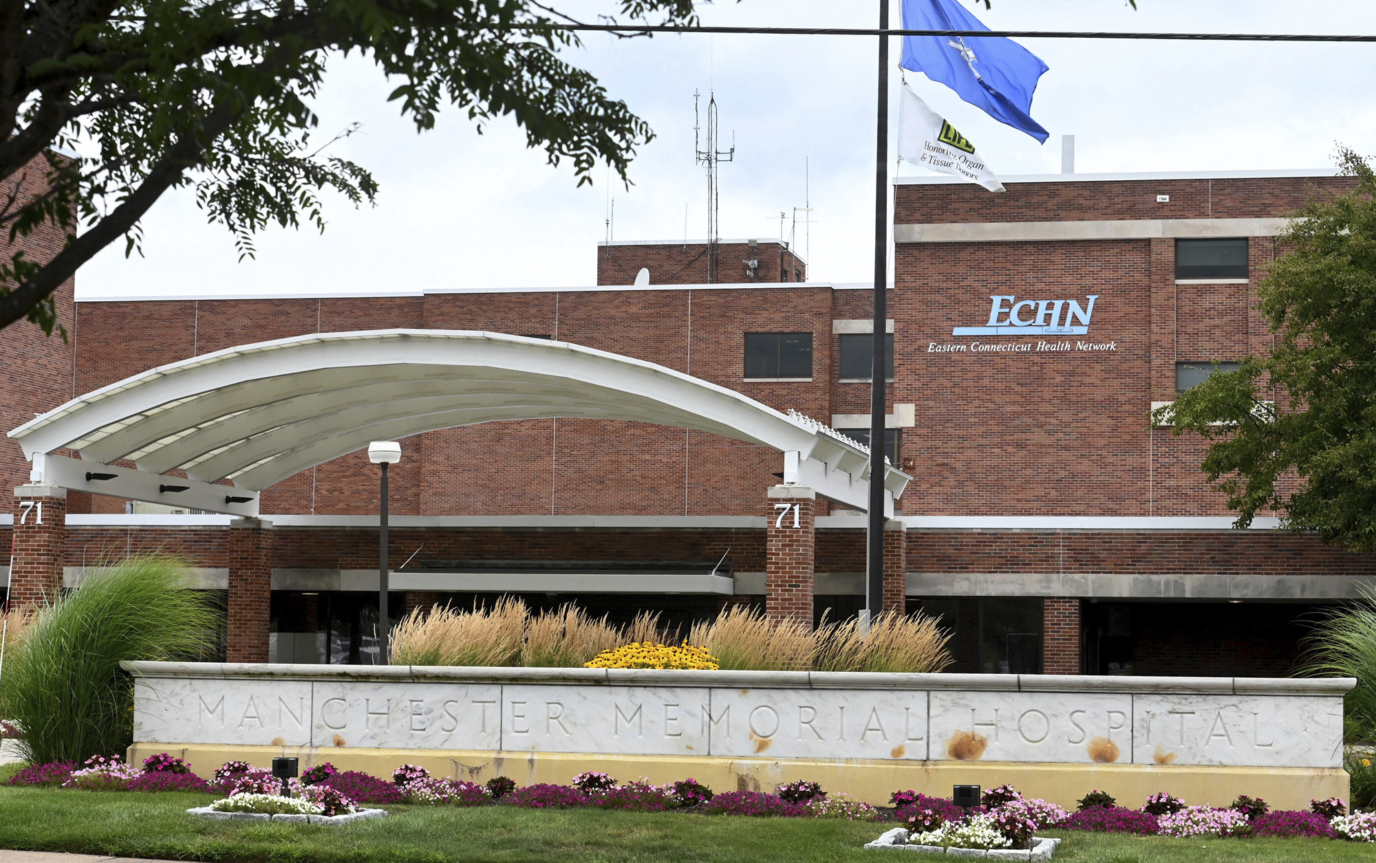 Manchester Memorial Hospital is seen Friday, Aug. 4, 2023 in Manchester, Conn. A cyberattack has disrupted hospital computer systems in several states, forcing some emergency rooms to close and ambulances to be diverted, and many primary care services remained closed on Friday, Aug. 4, 2023 as security experts worked to determine the extent of the problem and resolve it. In Connecticut, the emergency departments at Manchester Memorial and Rockville General hospital were closed for much of Thursday and patients were diverted to other nearby medical centers.(Jim Michaud/Hearst Connecticut Media via AP)