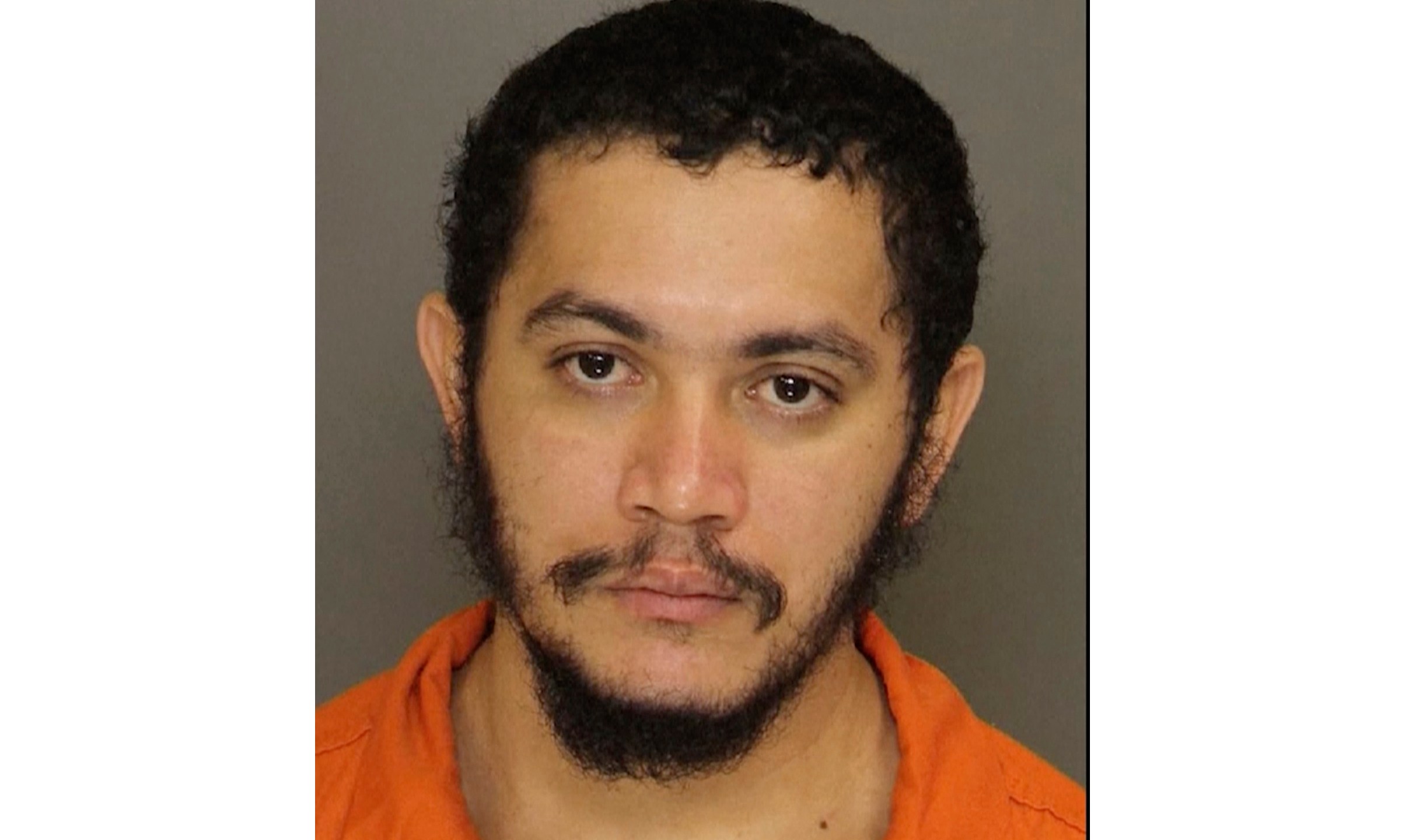 This photo provided by the Chester County Prison shows Danelo Cavalcante. Cavalcante, convicted this month of fatally stabbing his girlfriend escaped Thursday, Aug. 31, 2023 from the suburban Philadelphia prison and prosecutors say he is also wanted in his native Brazil in a separate slaying. (Chester County Prison via AP)