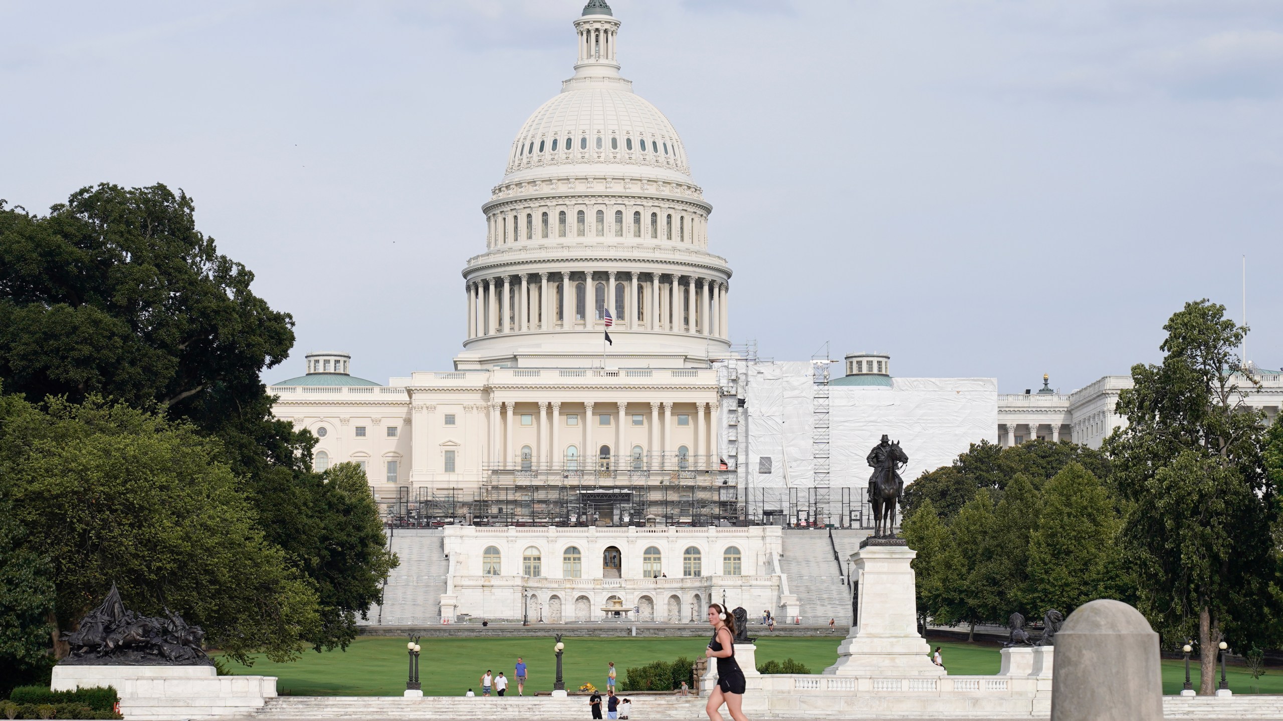 The U.S. Capitol is seen, Wednesday, Aug 30, 2023, in Washington. (AP Photo/Mariam Zuhaib)