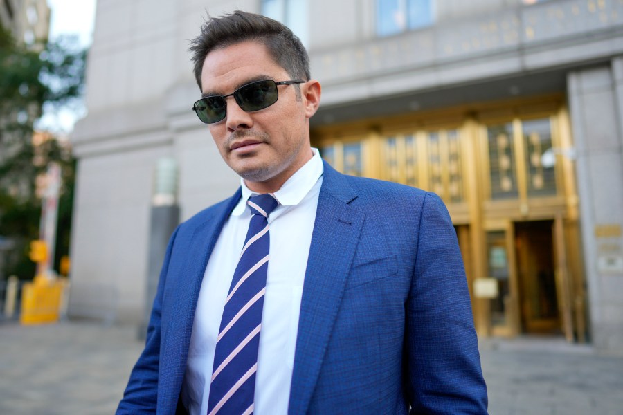 Ryan Salame leaves Federal court, Thursday, Sept. 7, 2023, in New York. Salame, the former top executive at the failed FTX cryptocurrency exchange pleaded guilty Thursday to making tens of millions of dollars in illegal campaign contributions to U.S. politicians and engaging in a criminal conspiracy to operate an unlicensed money transfer business. (AP Photo/Mary Altaffer)