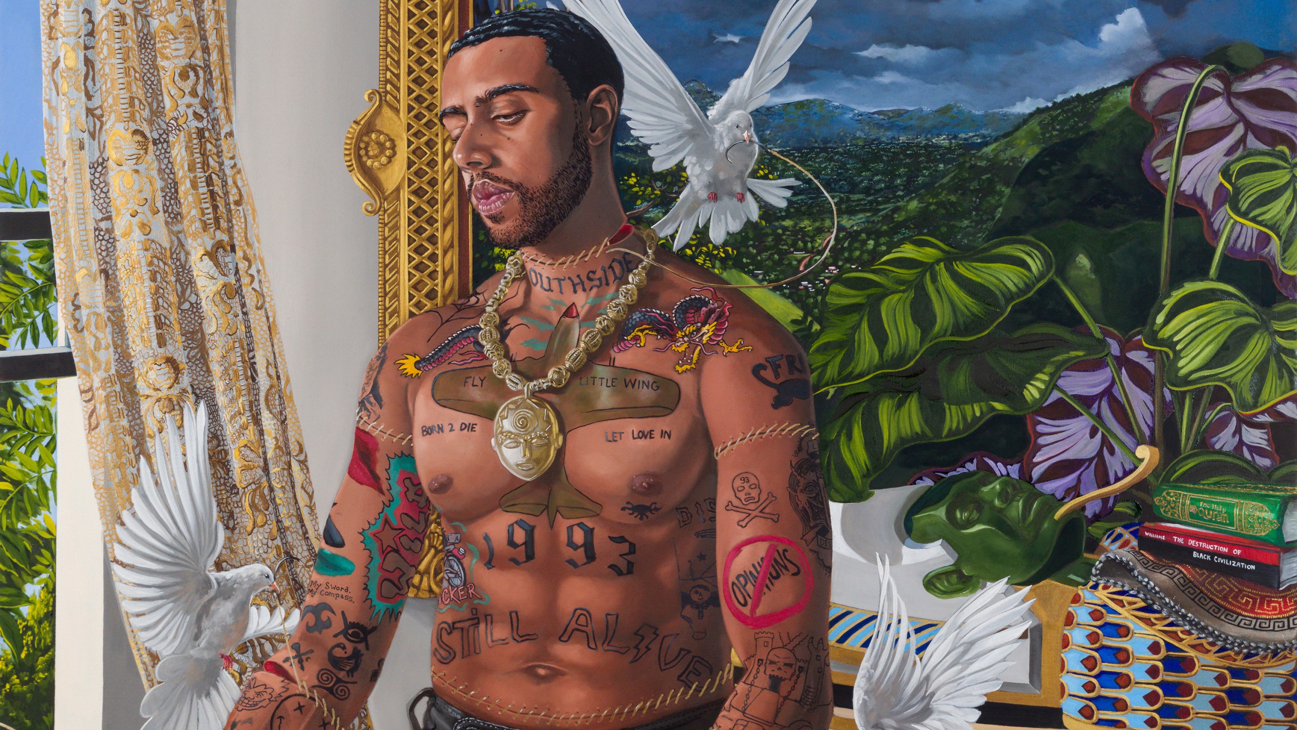 This cover image released by Roc Nation shows "Victor" by Vic Mensa. (Roc Nation via AP)