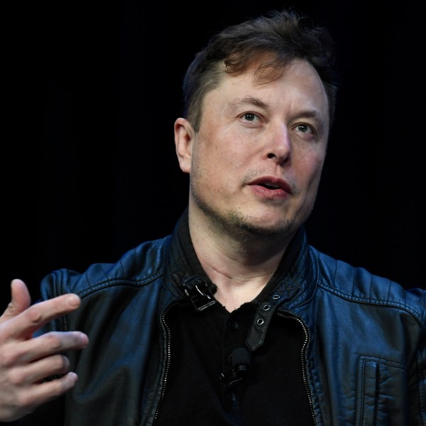 Elon Musk speaks at the SATELLITE Conference and Exhibition, March 9, 2020, in Washington.