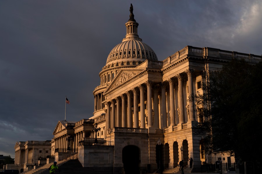 FILE - The Capitol in Washington, is seen at sunrise, Wednesday, Sept. 13, 2023. On one side of the U.S. Capitol, two senators have steered the debate over government funding mostly clear of partisan fights, clearing a path for bills to pass with bipartisan momentum. Steps away, on the House side of the building, things couldn’t be more different. House Republicans, trying to win support from the far-right wing of the party, have loaded up their government funding packages with funding cuts and conservative policy priorities. Democrats have responded with ire, branding their GOP counterparts as extreme and bigoted and withdrawing support for the legislation.(AP Photo/J. Scott Applewhite, File)