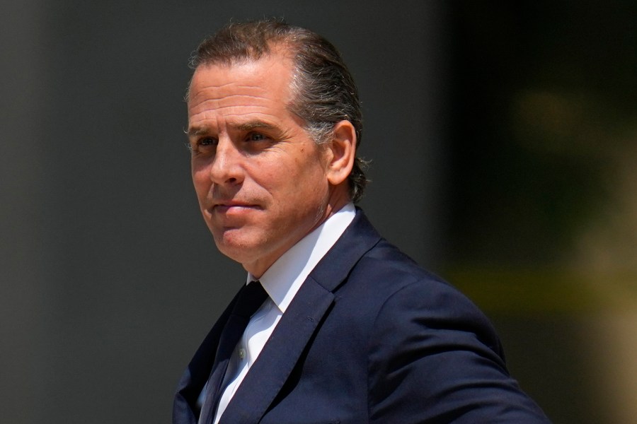 FILE - President Joe Biden's son Hunter Biden leaves after a court appearance, July 26, 2023, in Wilmington, Del. Hunter Biden has filed a lawsuit against the Internal Revenue Service, arguing that two agents violated his right to privacy when they publicly aired his tax information as they pressed claims that a federal investigation into him had been improperly handled. The lawsuit filed Monday says that his personal tax details shared during congressional hearings and interviews was not allowed by whistleblower protections. (AP Photo/Julio Cortez, File)