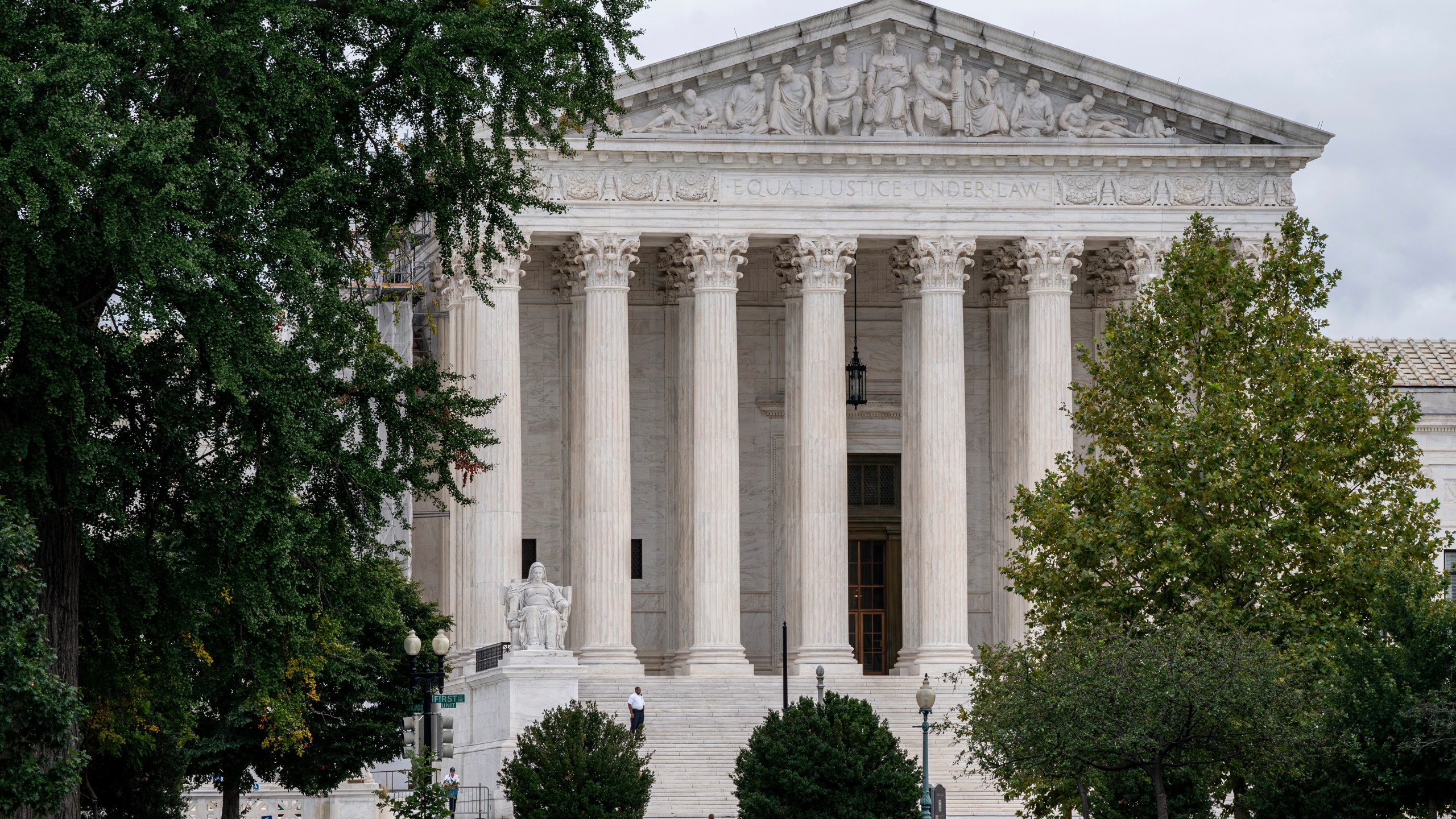 FILE - The Supreme Court is seen in Washington, Sept. 25, 2023. The new term of the high court begins next Monday, Oct. 2. The Supreme Court, which begins its new term on Monday, is awash in ritual. So it’s no surprise that the lawyers have a few regular, if occasionally eccentric, observances of their own. (AP Photo/J. Scott Applewhite, File)