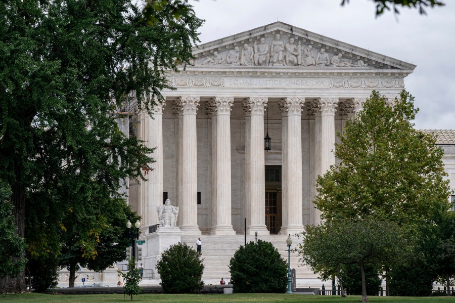 FILE - The Supreme Court is seen in Washington, Sept. 25, 2023. The new term of the high court begins next Monday, Oct. 2. The Supreme Court, which begins its new term on Monday, is awash in ritual. So it’s no surprise that the lawyers have a few regular, if occasionally eccentric, observances of their own. (AP Photo/J. Scott Applewhite, File)