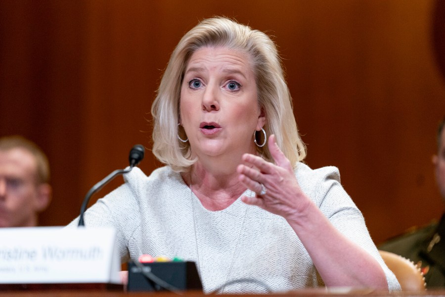 FILE - Secretary of the Army Christine Wormuth speaks during a Senate Appropriations Subcommittee on Defense budget hearing on Capitol Hill in Washington, Tuesday, May 2, 2023. The Army is launching a sweeping overhaul of its recruiting to focus more on young people who have spent time in college or are job hunting early in their careers. The aim is to reverse years of enlistment shortfalls. (AP Photo/Andrew Harnik, File)