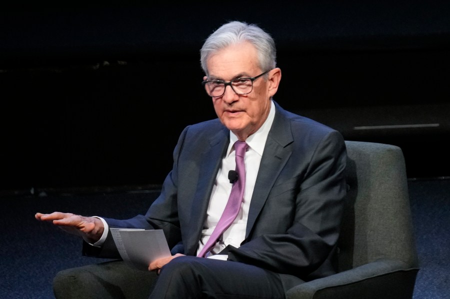 FILE - Federal Reserve Chairman Jerome Powell speaks at a meeting of the Economic Club of New York, Oct. 19, 2023, in New York. The yield on the 10-year Treasury has reached 5%. It's the first time since 2007 that the centerpiece of the global financial system has been that high, with impacts far beyond Wall Street. Treasury yields have been climbing rapidly, with the 10-year yield rallying from less than 3.50% during the spring and from just 0.50% early in the pandemic. (AP Photo/Seth Wenig, file)