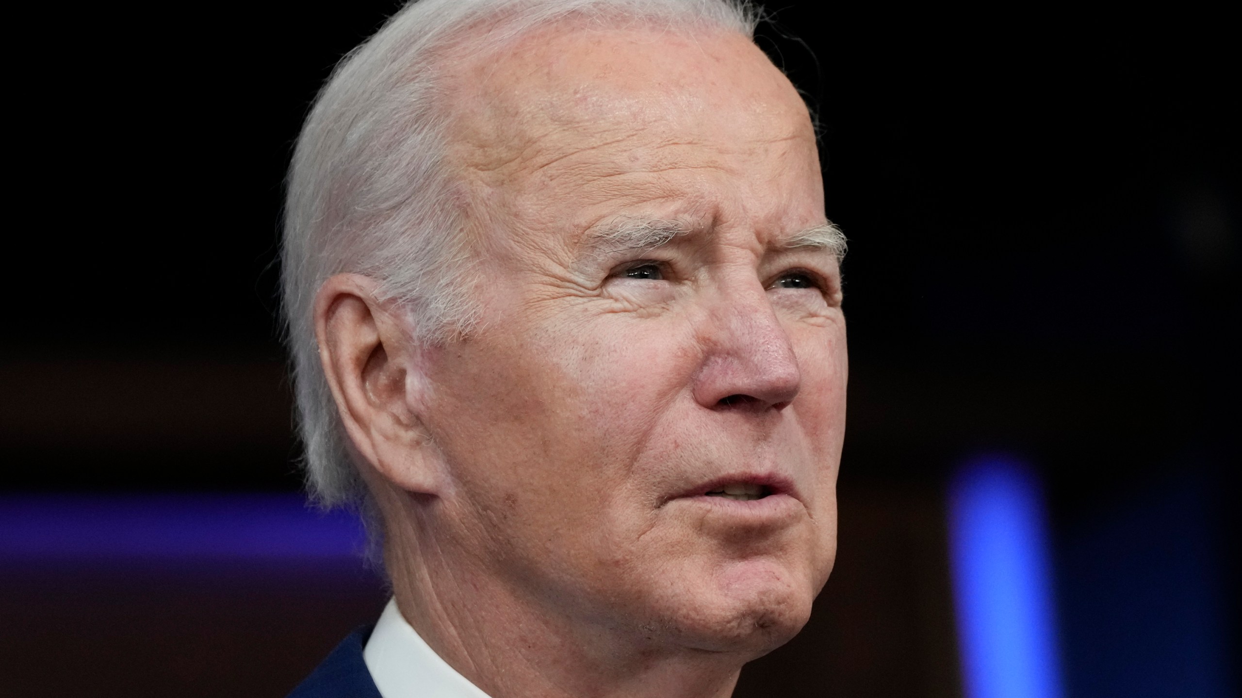 President Joe Biden speaks during an event on the economy, from the South Court Auditorium of the Eisenhower Executive Office Building on the White House complex, Monday, Oct. 23, 2023. (AP Photo/Jacquelyn Martin)