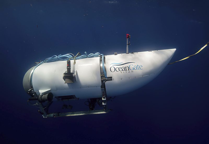 A submersible vessel named Titan used to visit the wreckage site of the Titanic