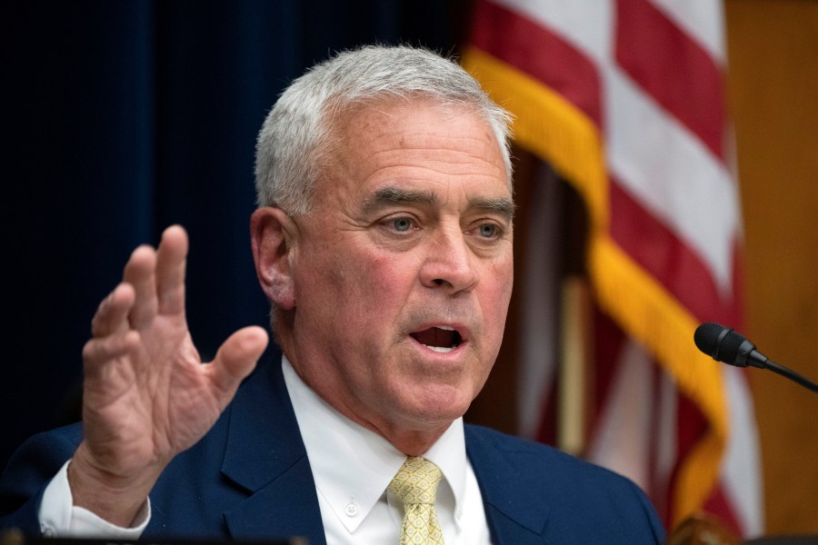 FILE - Chairman Brad Wenstrup, R-Ohio, speaks during a House Select Subcommittee hearing on the Coronavirus pandemic investigation of the origins of COVID-19, April 18, 2023, on Capitol Hill in Washington. Wenstrup, who leads the House GOP's investigation of the origins of COVID-19, says he won't seek reelection next year. (AP Photo/Manuel Balce Ceneta, File)