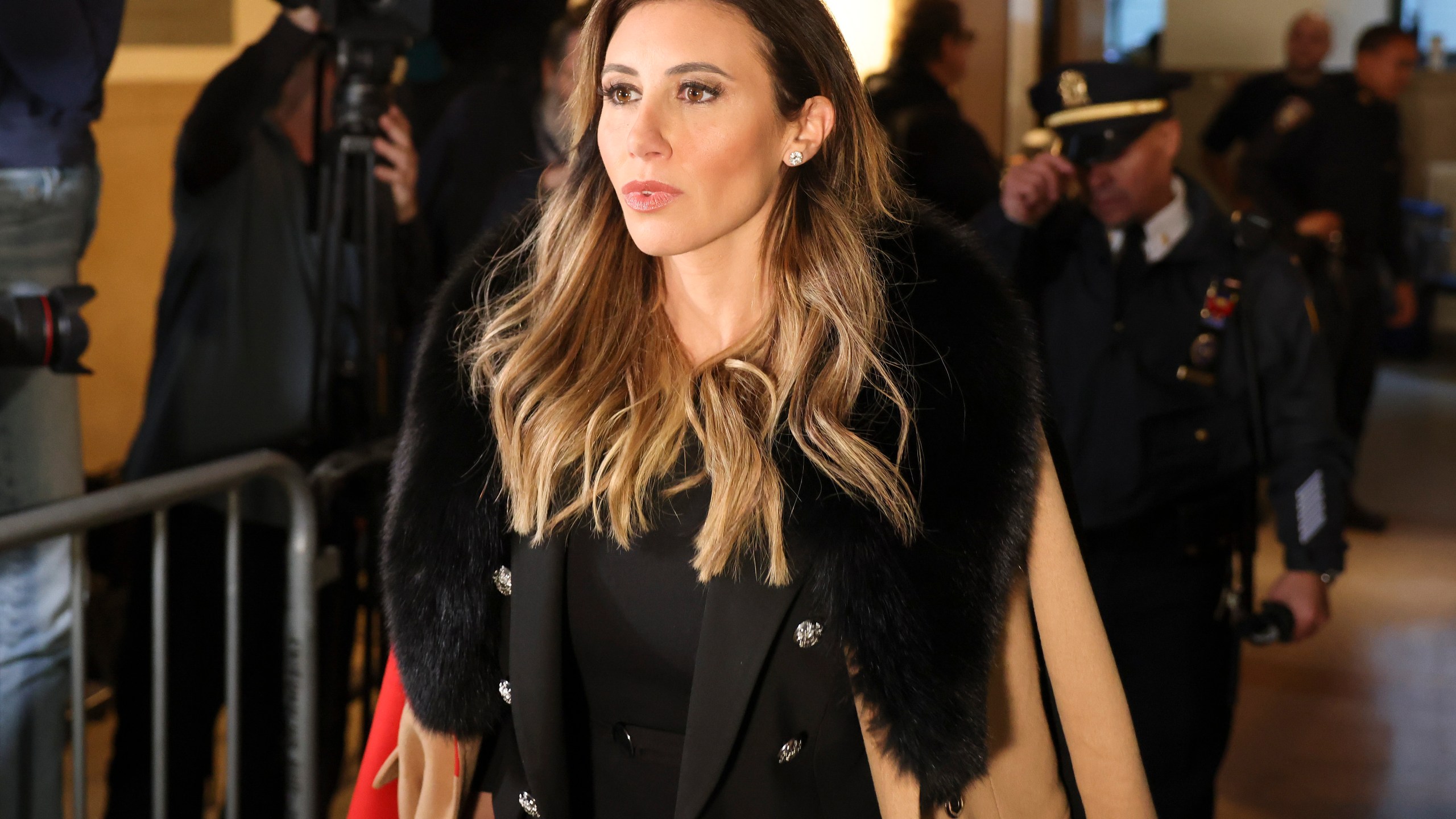 Alina Habba, one of ex-President Donald Trump's attorneys, arrives at New York Supreme Court, Wednesday, Nov. 8, 2023, in New York. (AP Photo/Yuki Iwamura)