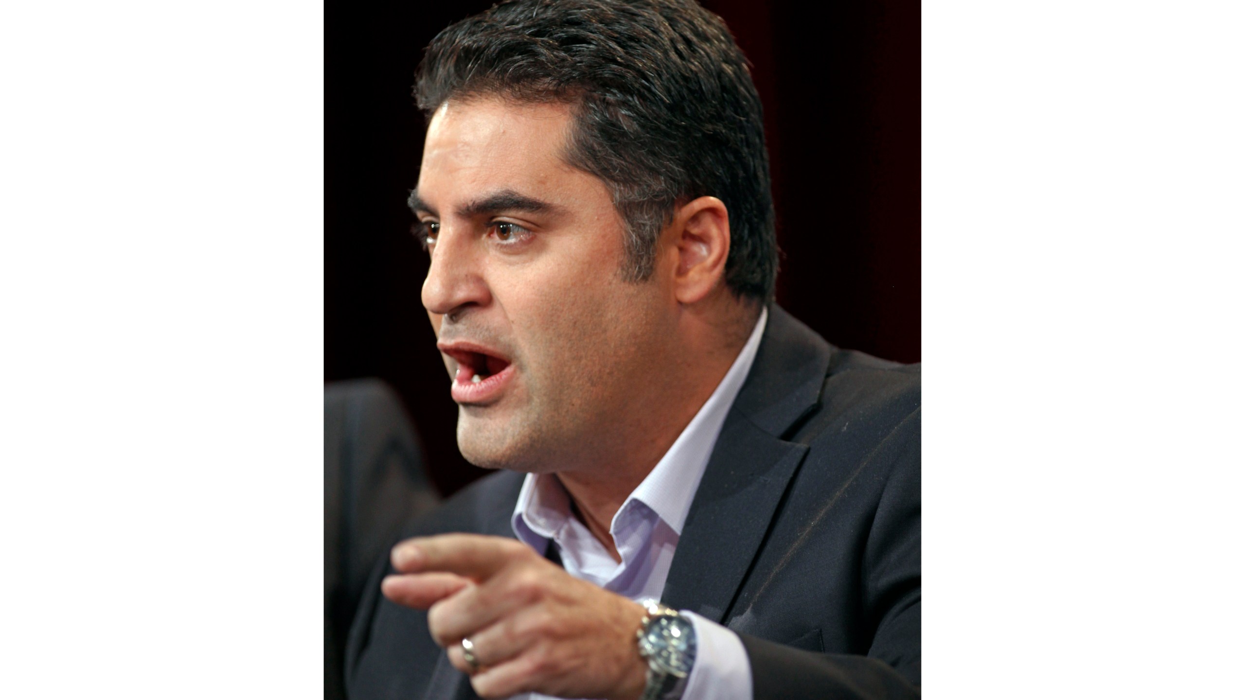 FILE - Cenk Uygur, host of the television show "The Young Turks with Cenk Uygur," speaks at the Television Critics Association Winter Press Tour in Pasadena, Calif., Jan. 13, 2012. On Monday, Dec. 4, 2023, Arkansas election officials said online news personality Uygur, who was born in Turkey, can't appear on the state's Democratic presidential primary ballot in 2024. (AP Photo/Danny Moloshok, File)