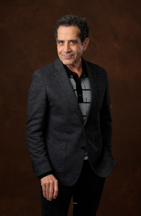 Actor Tony Shalhoub poses for a portrait to promote the Peacock film "Mr. Monk's Last Case: A Monk Movie," Tuesday, Dec. 12, 2023, in West Hollywood, Calif. (AP Photo/Chris Pizzello)