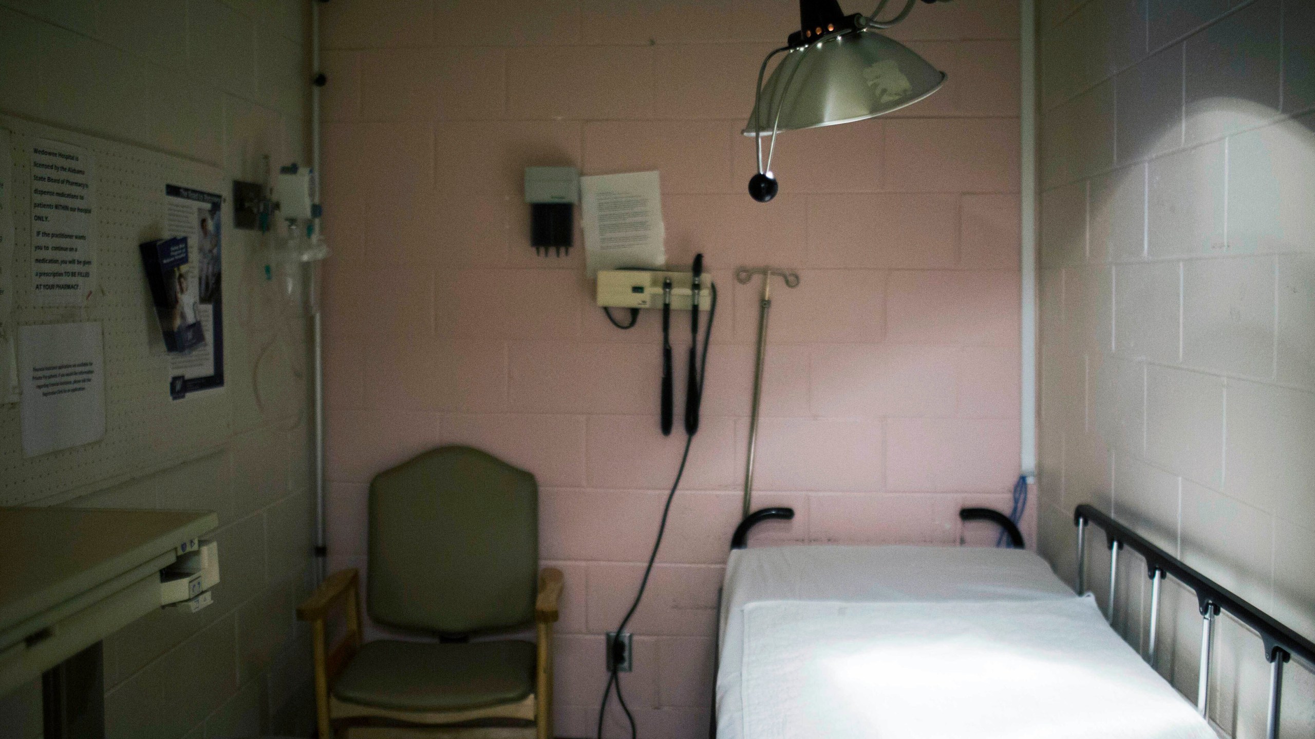 FILE - A hospital exam room is seen in Alabama on Thursday, July 30, 2015. A large Swedish study, published Wednesday, Dec. 13, 2023, in JAMA Psychiatry, has uncovered a paradox about people diagnosed with an excessive fear of serious illness: They tend to die earlier than people who aren’t hypervigilant about health concerns. (AP Photo/Brynn Anderson, File)