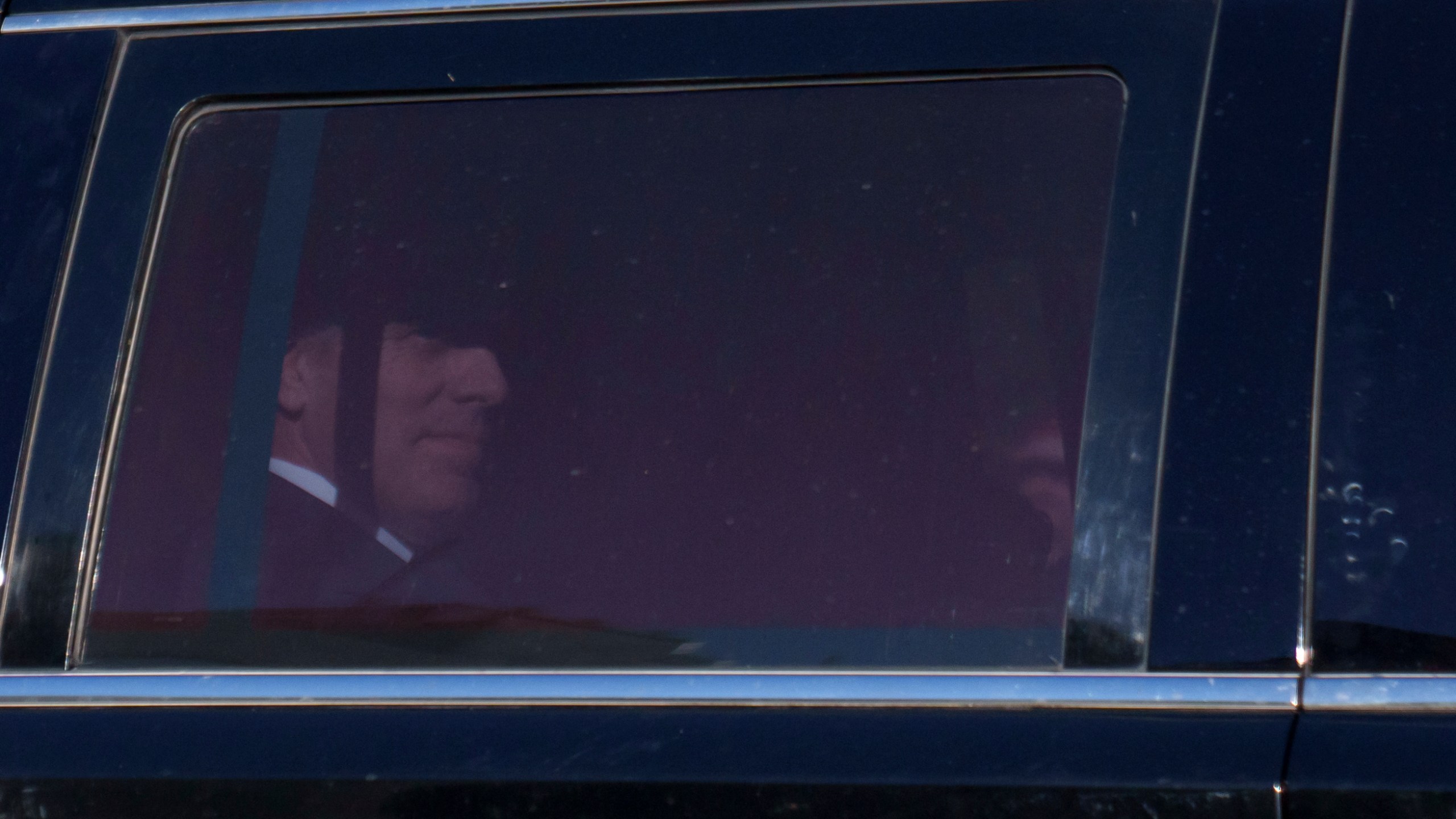 President Joe Biden's son Hunter Biden rides in a vehicle as it leaves federal court in Los Angeles, Thursday, Jan. 11, 2024. Biden pleaded not guilty Thursday to federal tax charges filed after the collapse of a plea deal that could have spared him the spectacle of a criminal trial during the 2024 campaign. (AP Photo/Eric Thayer)