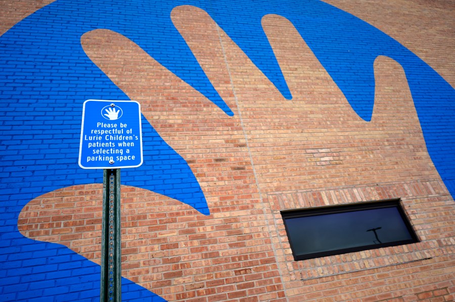 Lurie Children's Hospital logo is seen at the hospital, Monday, Feb. 5, 2024, in Skokie, Ill. A Chicago children's hospital has been forced to take its networks offline after an unspecified digital attack, limiting access to medical records and hampering communication by phone or email since the middle of last week. (AP Photo/Nam Y. Huh)