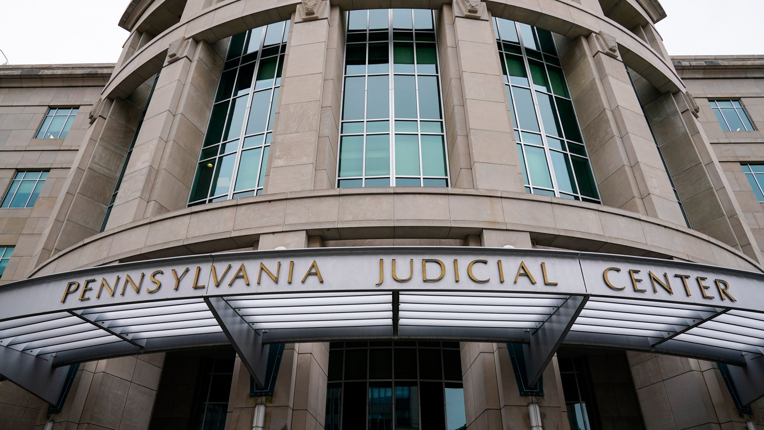 FILE - The exterior of the Pennsylvania Judicial Center, home to the Commonwealth Court in Harrisburg, Pa., Feb. 21, 2023. A weekend cyberattack on the website of Pennsylvania's state courts agency disabled some online systems but did not appear to compromise any data and didn't stop the courts from opening Monday, Feb. 5, 2024, officials said. (AP Photo/Matt Rourke, File)