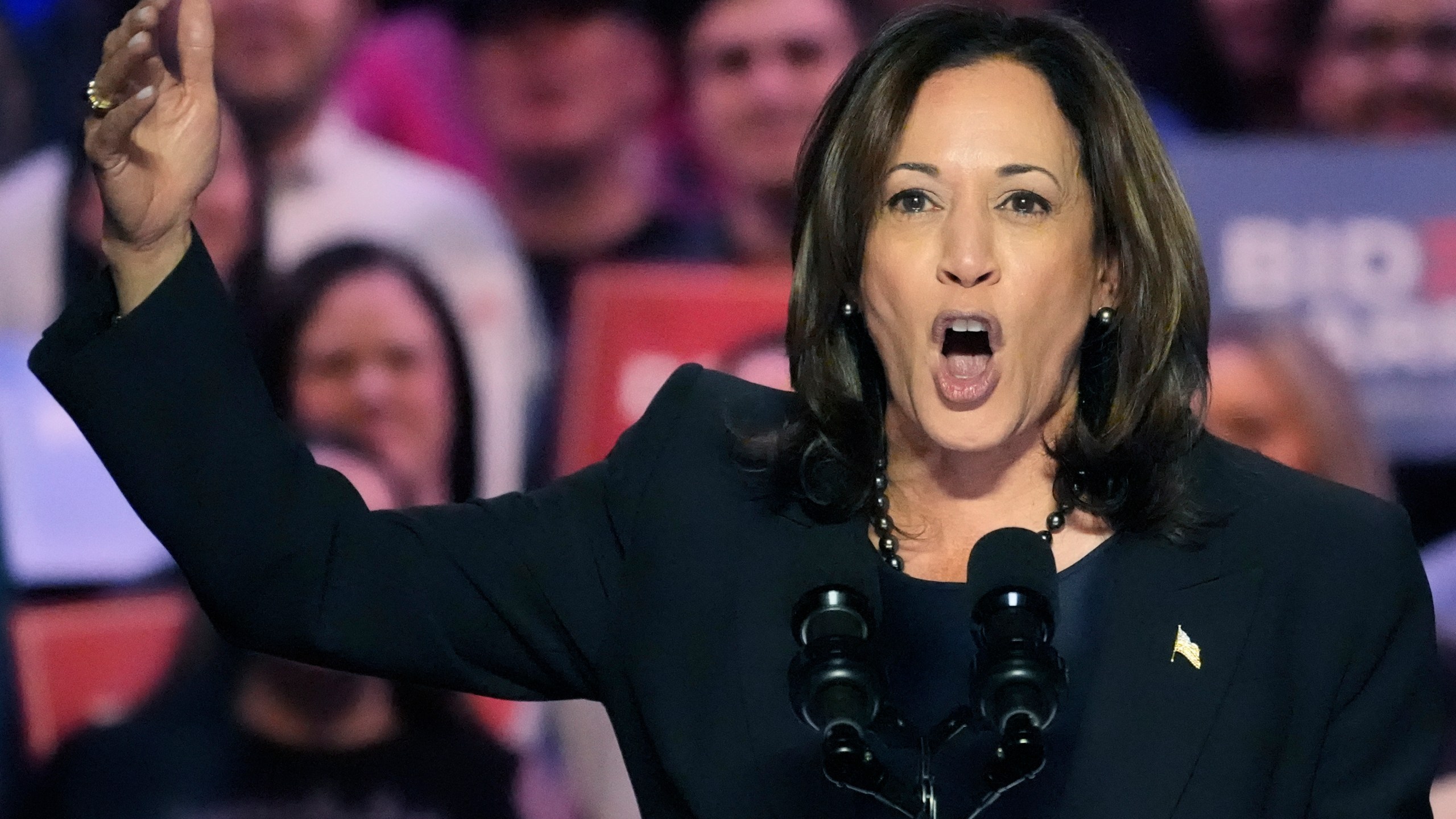 FILE - Vice President Kamala Harris speaks at an event in Manassas, Va., Jan. 23, 2024. In 2020, then Republican presidential candidate Donald Trump almost immediately called Harris "nasty," and said "nobody likes" her, feeding into a standard of likability that is applied to women in leadership far more often than men. (AP Photo/Alex Brandon, File)