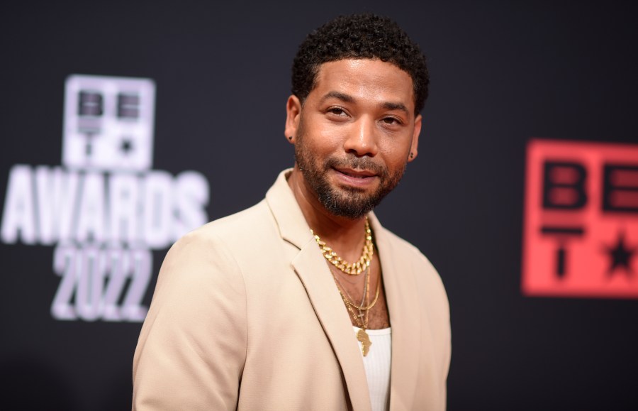 FILE - Actor Jussie Smollett arrives at the BET Awards, June 26, 2022, in Los Angeles. Smollett has asked the Illinois Supreme Court to intervene in his yearslong legal battle stemming from convictions that he staged a racist, homophobic attack against himself in 2019 and lied about it to Chicago police. His petition filed Monday, Feb. 5, 2024, asks the state’s highest court to hear the case two months after an appeals court upheld his disorderly conduct convictions. (Photo by Richard Shotwell/Invision/AP, File)