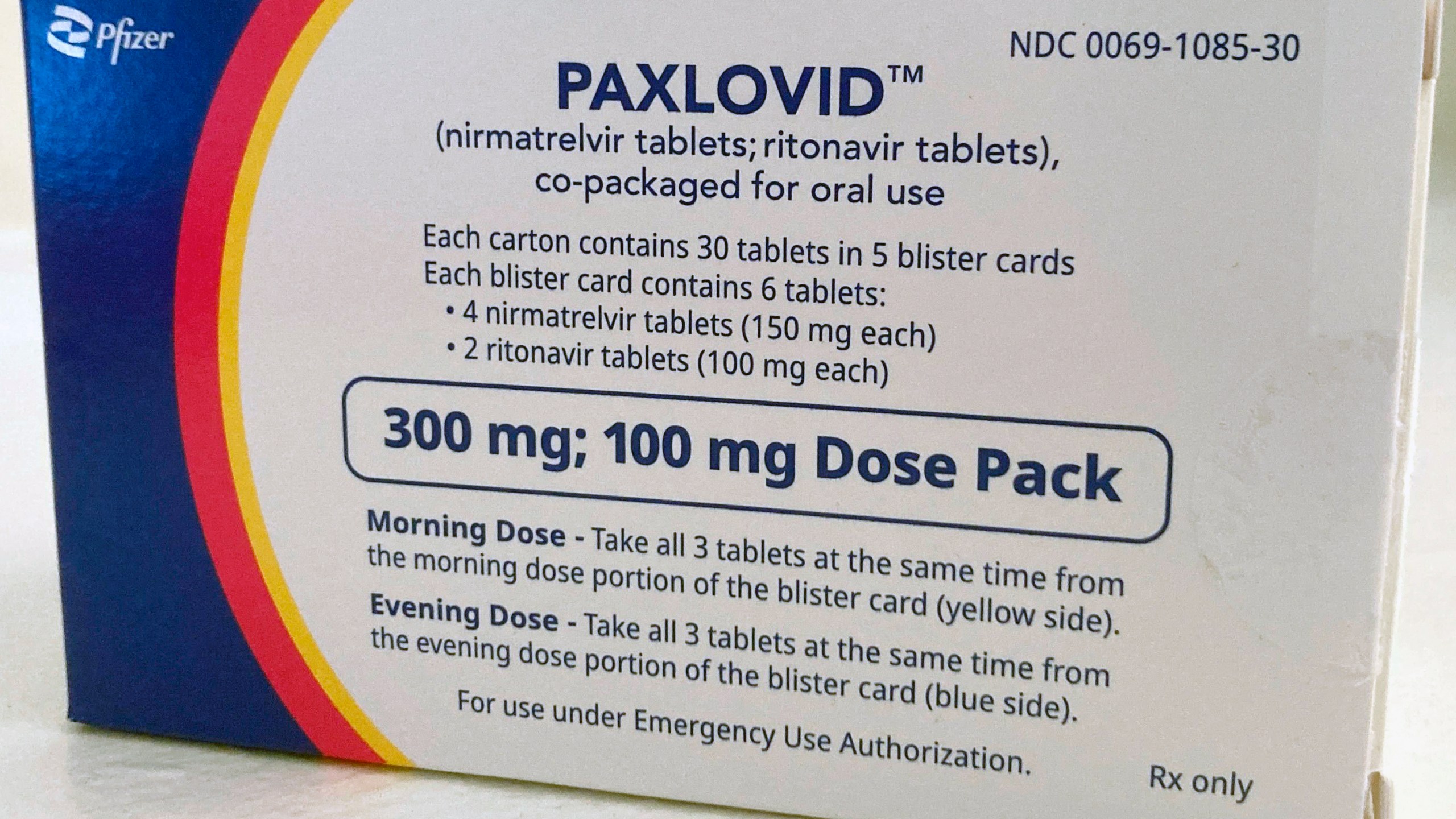 FILE - The anti-viral drug Paxlovid is displayed in New York, Aug. 1, 2022. For some people with COVID-19, antiviral pills that can be taken at home can lessen the chances of winding up in the hospital. But the pills have to be taken right away, so you must get tested, obtain a prescription and get the medication within five days of symptoms appearing. The medication is intended for those with mild or moderate COVID-19 who are more likely to become seriously ill. (AP Photo/Stephanie Nano, file)